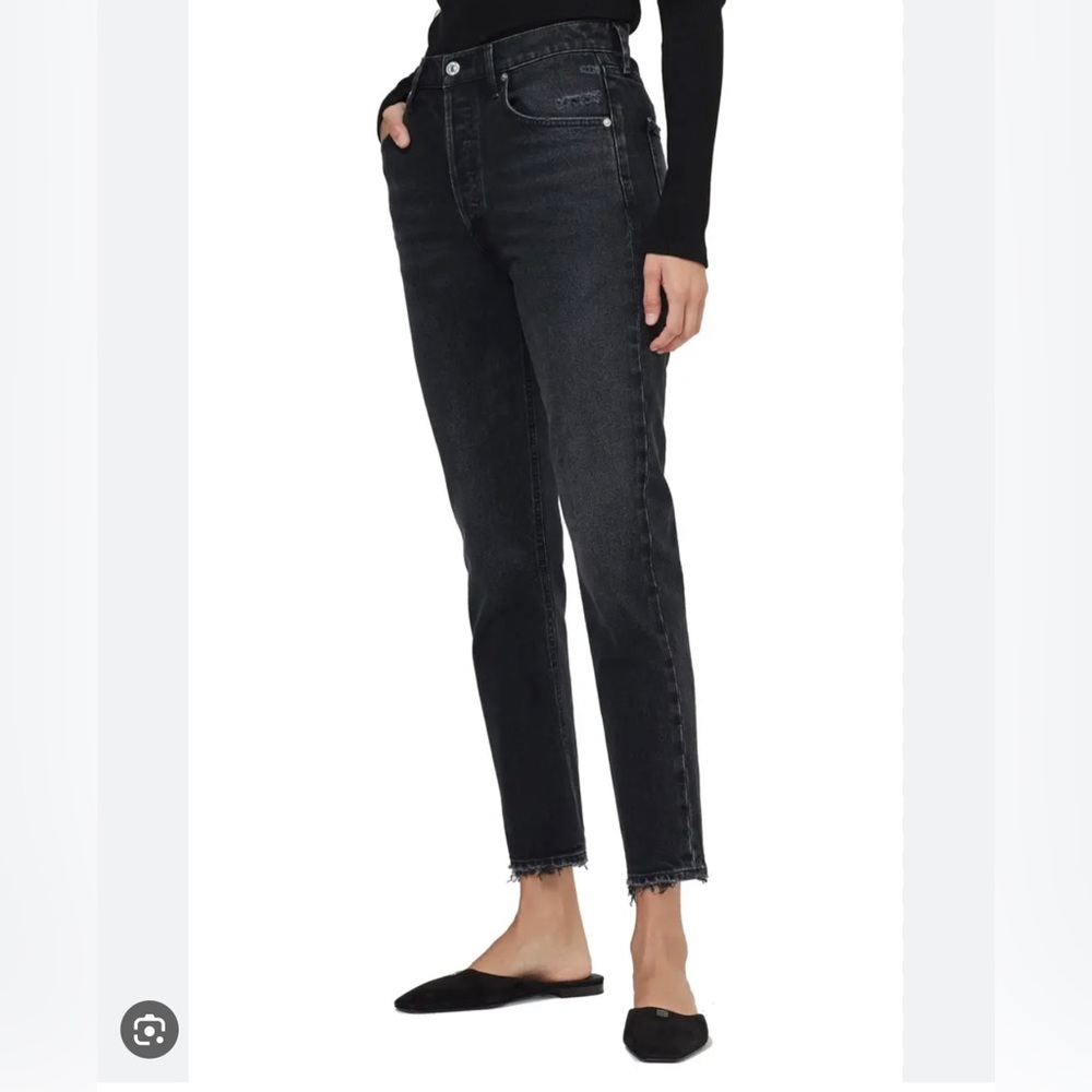 Black denim jeans